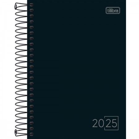 Agenda Espiral 2025 Spice M6 Preta Tilibra