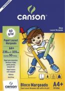 Bloco Layout Margeado escolar Canson A4 60g 50 folhas ref 66667076