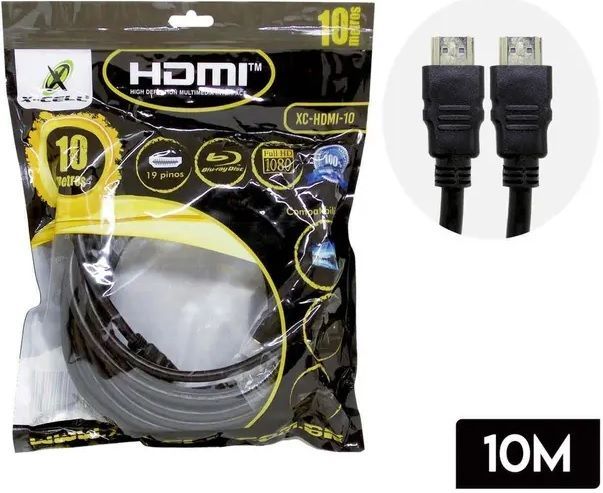 Cabo HDMI x HDMI  10,00 metros 1.4 XC-HDMI-10 X-cell