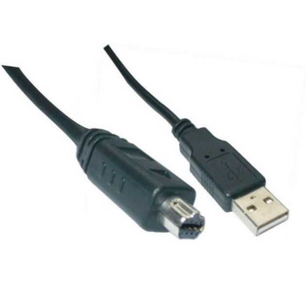 Cabo USB A para Câmera Digital x Mini USB B 8 pinos