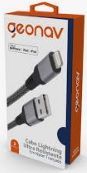 Cabo Carregador USB x Lightning 2,00m LIGH08 Nylon Geonav