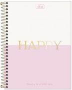 Caderno Espiral Capa Dura Colegial 160 Folhas Happy Tilibra