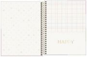 Caderno Espiral Capa Dura Colegial 160 Folhas Happy Tilibra