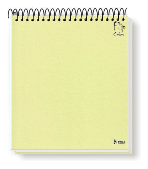 Caderno Espiral Capa Dura Flip 80 Folhas Ref. 2142 Tamoio - Amarelo