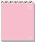 Caderno Espiral Capa Dura Flip 80 Folhas Tamoio Rosa