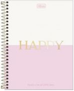 Caderno Espiral Colegial Capa Dura 80 Folhas Happy Tilibra