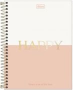 Caderno Espiral Colegial Capa Dura 80 Folhas Happy Tilibra