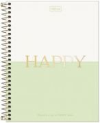 Caderno Espiral Colegial Capa Dura 80 Folhas Happy Tilibra