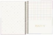 Caderno Espiral Colegial Capa Dura 80 Folhas Happy Tilibra