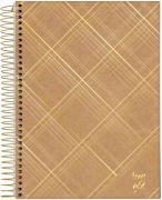 Caderno Universitário Espiral Capa Dura 80 Folhas Kraft Gold Jandaia *Capas Sortidas* *Unidade*