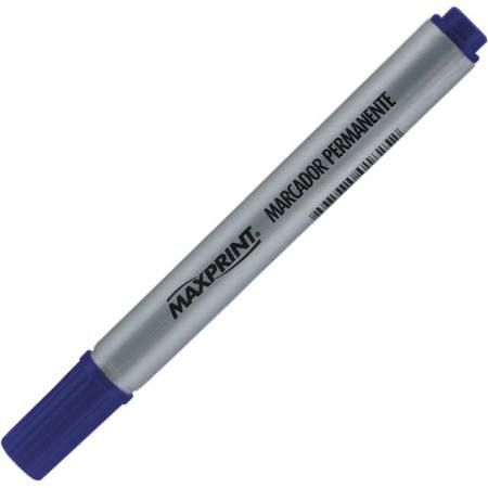 Caneta Pincel Permanente Maxprint Azul