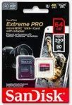 Cartão de Memória Micro SD Extreme Pro Class V30 A2 64GB. SDSQXCU-064G-GN6MA com Adaptador Sandisk