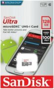 Cartão de Memória Ultra MicroSDXC 10 128gb Full Hd 100 MB/s Sandisk