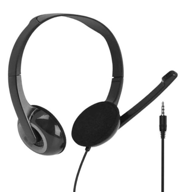 Fone de Ouvido com Microfone Headset Supra-auricular Multilaser PH367 Preto