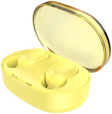 Fone de Ouvido com Microfone Intra-auricular Bluetooh Amarelo Max Sound FN588 Bright