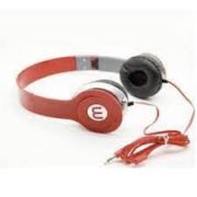 Fone de Ouvido Head KA-867 Vermelho Dobravel com fio Kapbom