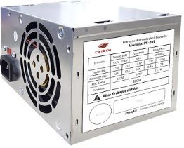 Fonte de Alimentação ATX 200W PS-201 Fan 8cm sem cabo C3Tech