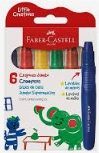 Giz de Cera Faber-Castell com 06 unidades Jumbo Little Creatives