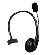 Headset Monoauricular Fortrek Office Ref.FK731A Conector USB Fone e Microfone Preto