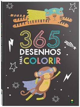 Livro 365 Desenhos para Colorir capa preta Todolivro