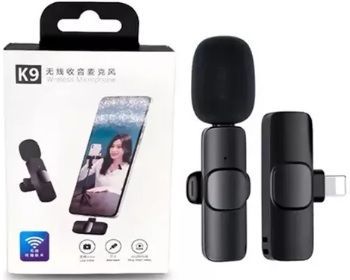 Microfone de Lapela sem fio para Iphone para Celular K9