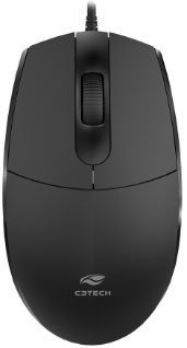 Mouse com Fio C3tech MS-29BK USB 1000 DPI Preto