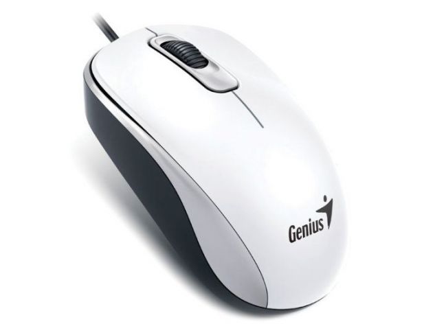 Mouse Genius com Fio DX-110 USB Branco