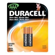 Pilha Alcalina Palito AAA Duracell com 2 Unidades cartela