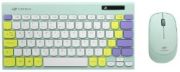 Teclado e Mouse Sem Fio C3tech K-W71GN USB Color