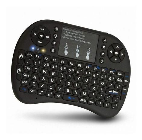 Teclado Sem Fio Mini Exbom Wireless Touchpad G Bk Bti Preto Na Computec Informatica Mais