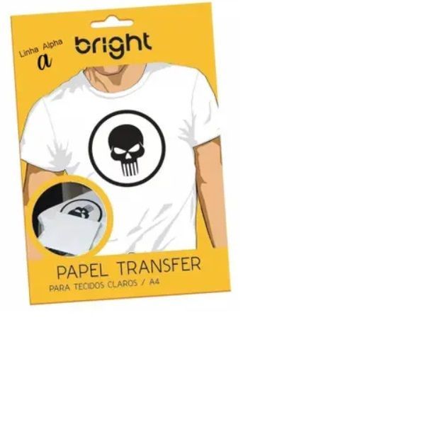 Transfer para Tecidos Claros A4 com 5 folhas Bright